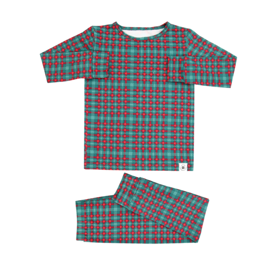 Green Tartan Holiday Pajamas