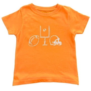 Orange & White Football Trio T-shirt