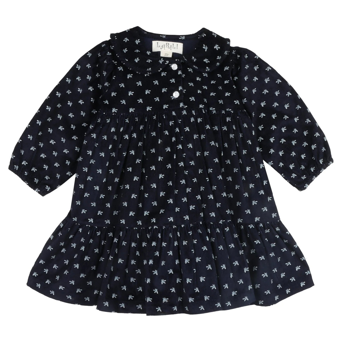 Twilight Bloom Corduroy Dress
