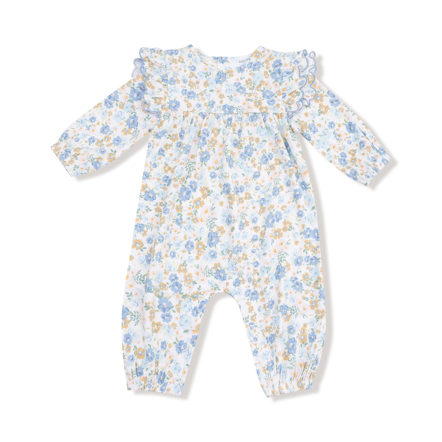 Sweet Rose Calico Ruffle Romper