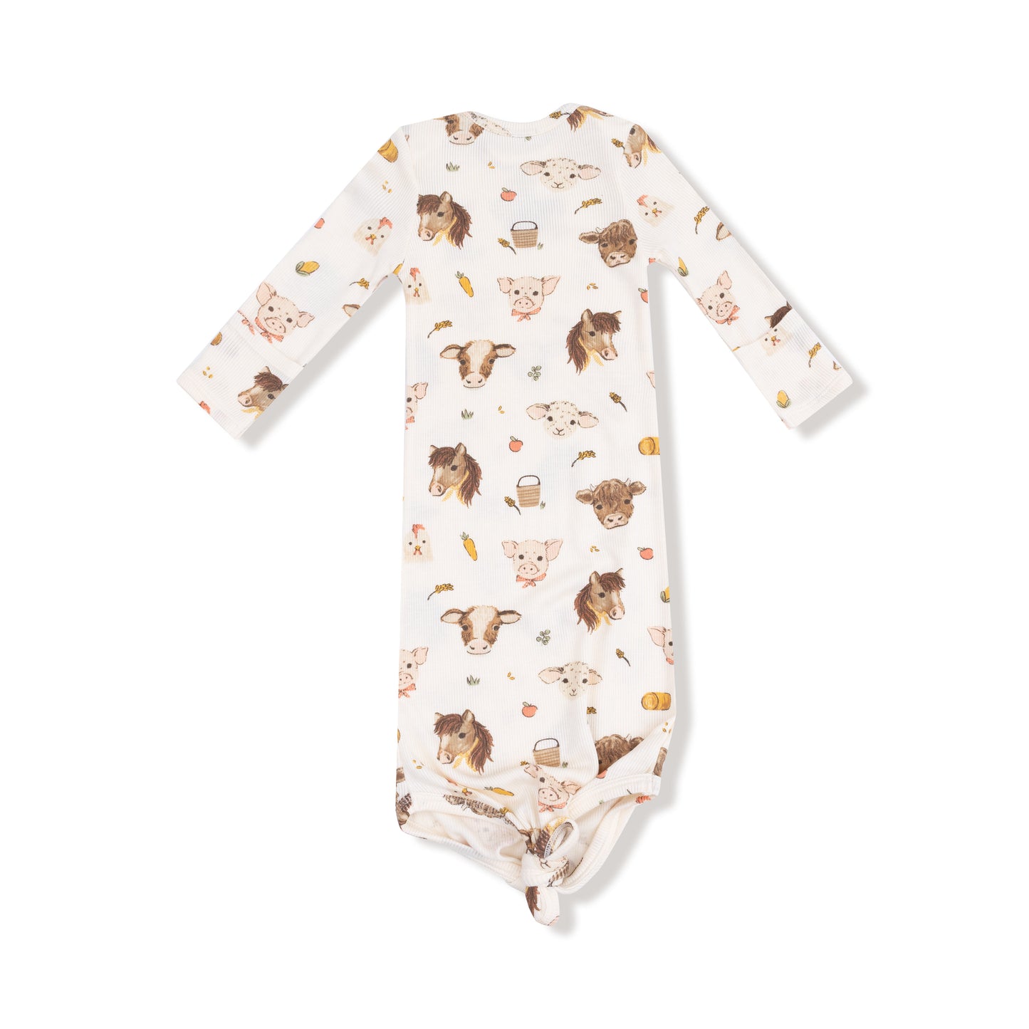 Vintage Farm Animals Knotted Gown