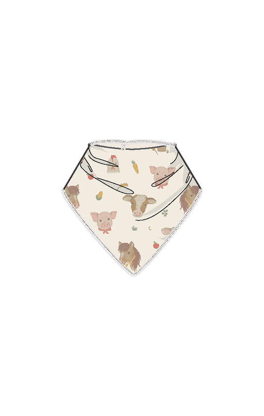 Vintage Farm Animals Bandana Bib