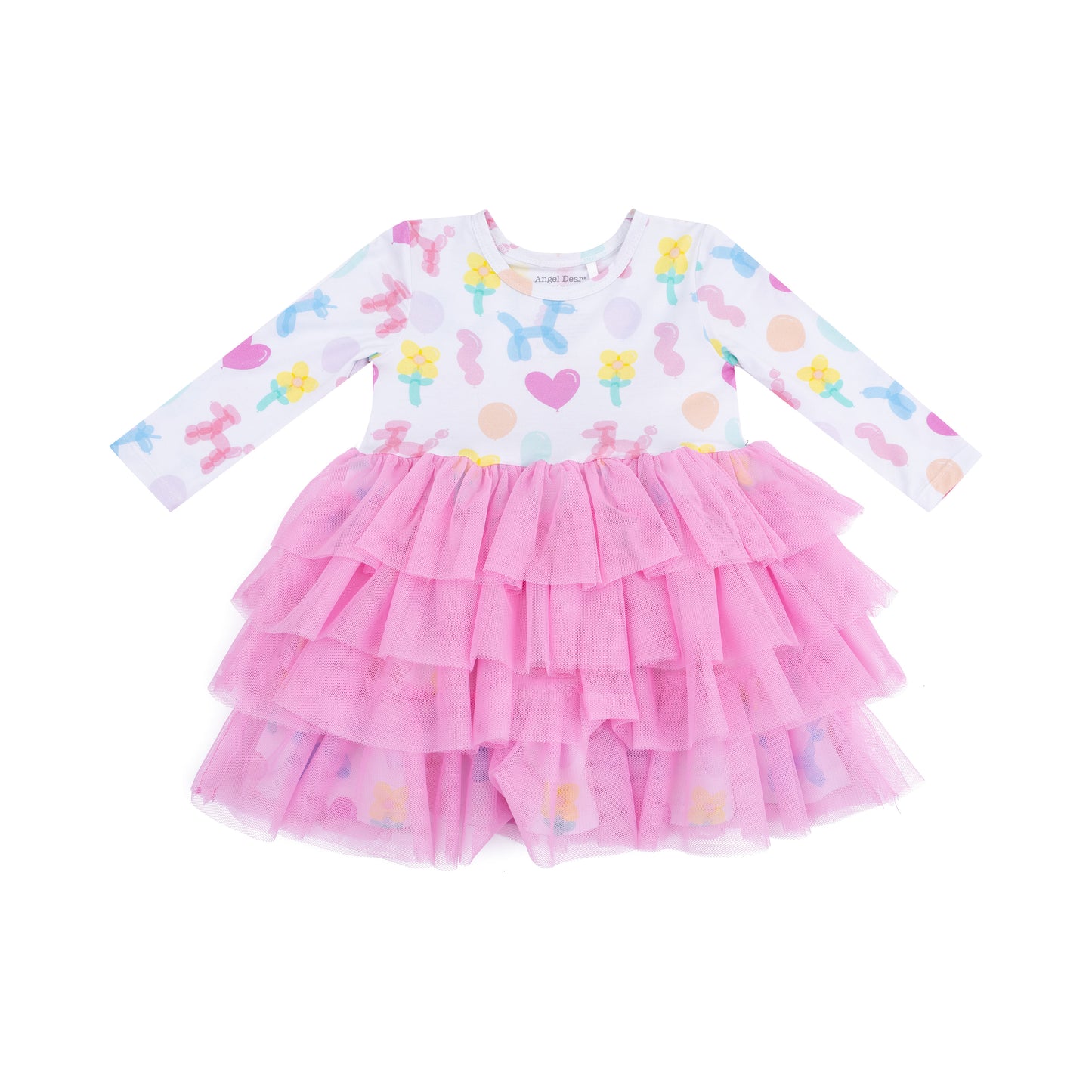 Balloon Animals Pink Twirly Tulle Dress