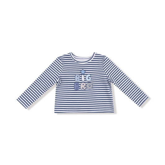 Big Bro Embroidered Striped Shirt