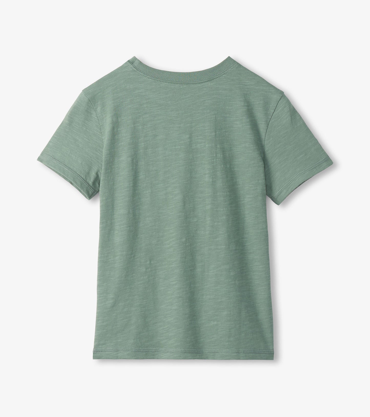 Green t-shirt on a white background
