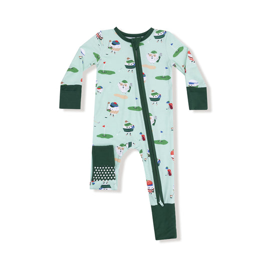 Golf Pros - Green - 2 Way Zipper Romper
