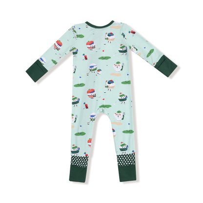 Golf Pros - Green - 2 Way Zipper Romper