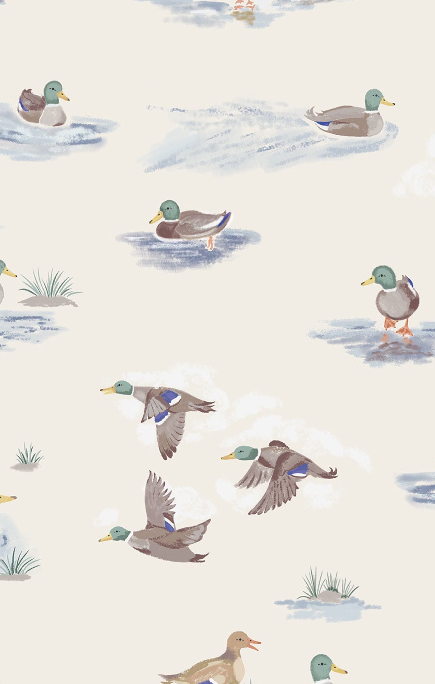 Migrating Mallards - 2 Way Zipper Romper