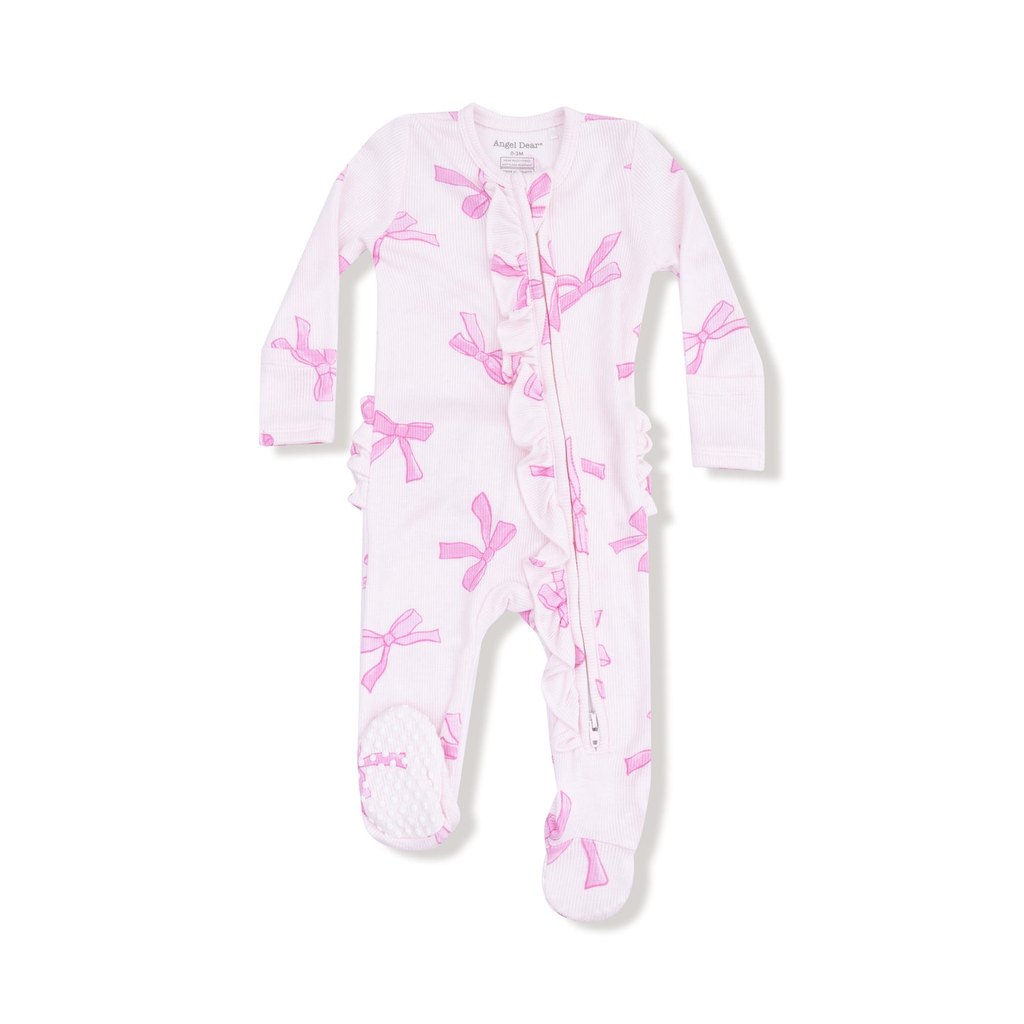Pretty Bows- 2 Way Ruffle Footie