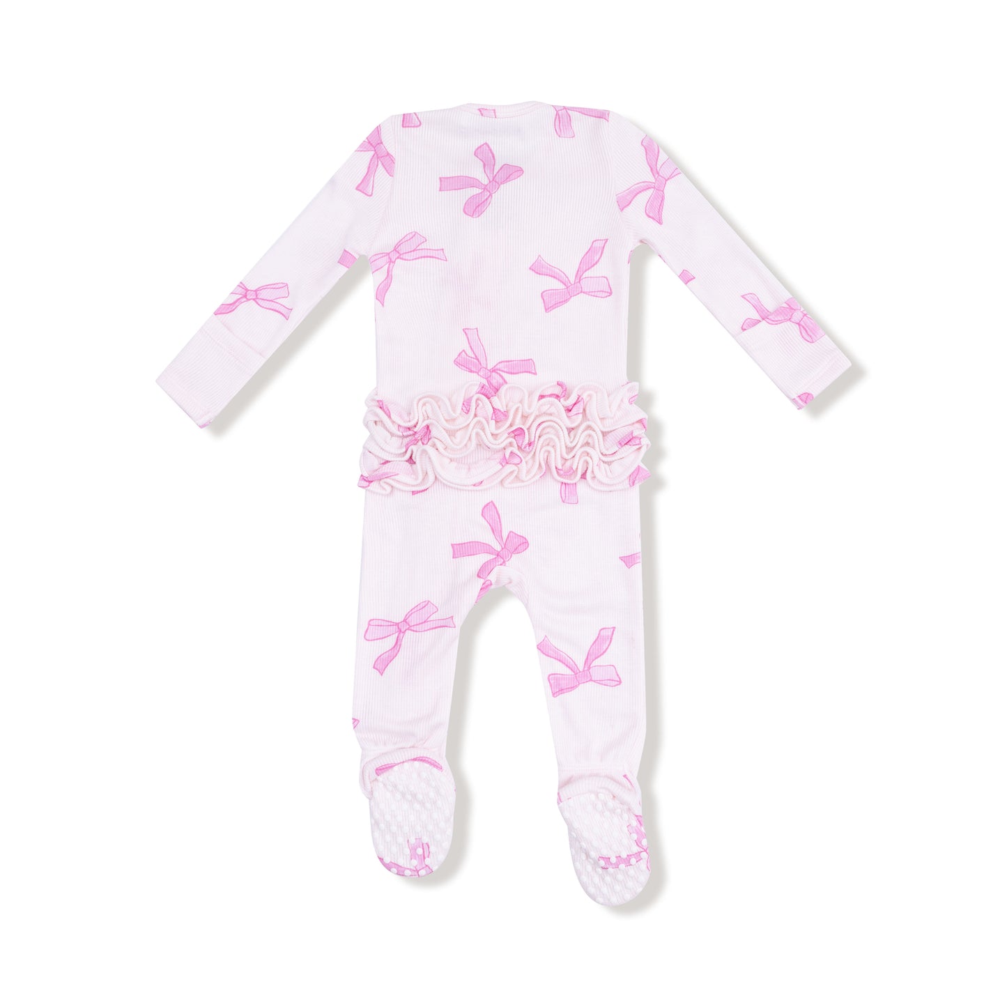 Pretty Bows- 2 Way Ruffle Footie