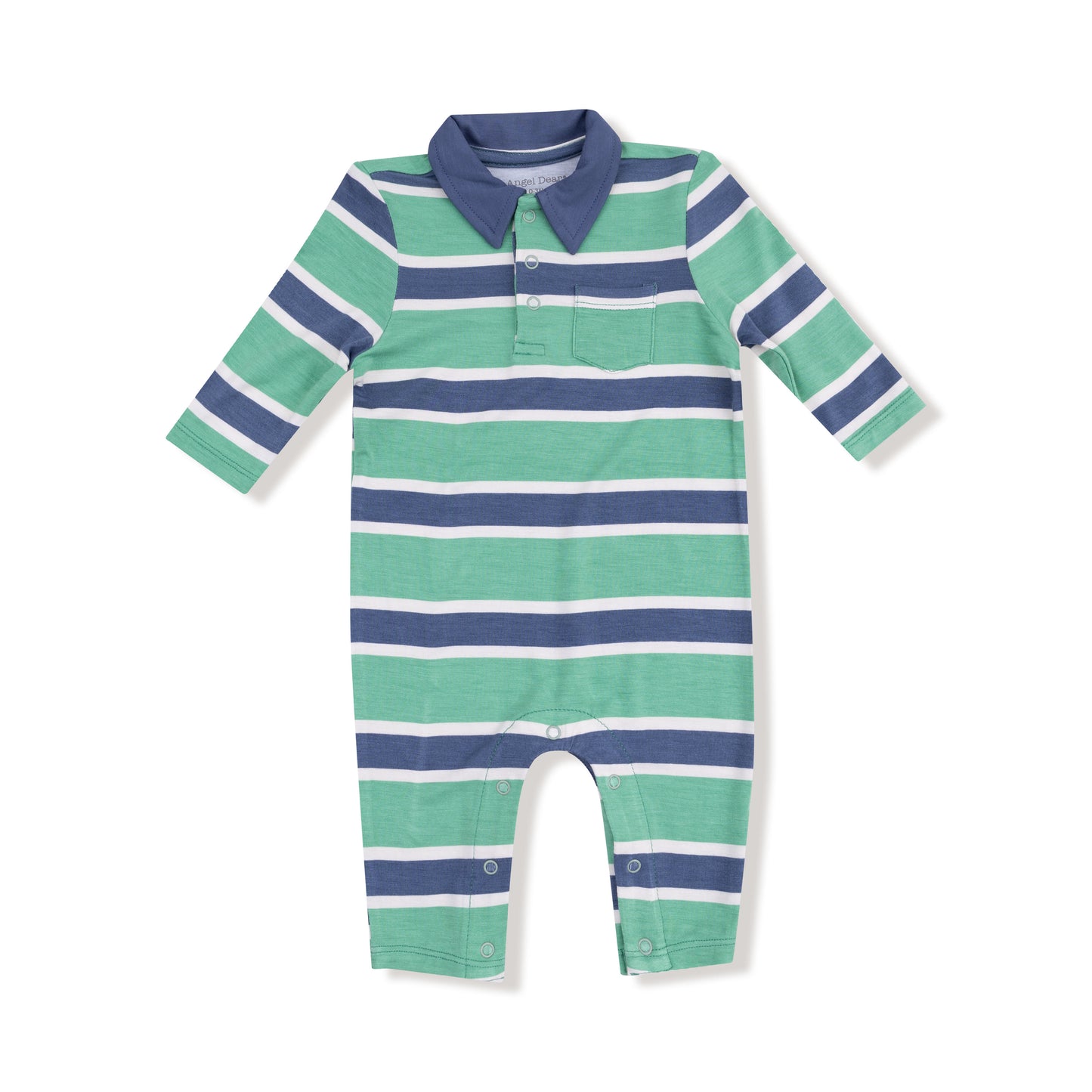 Navy & Green Polo Romper
