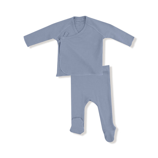 Blue Blizzard Kimono Footed Set