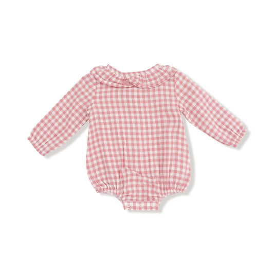 Rose Pink Plaid Bubble