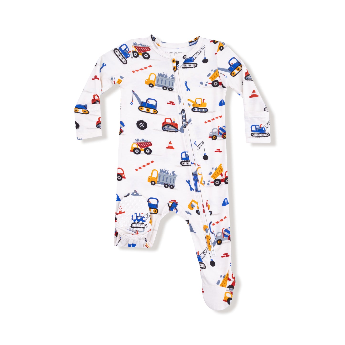 Crayon Construction Zipper Footie