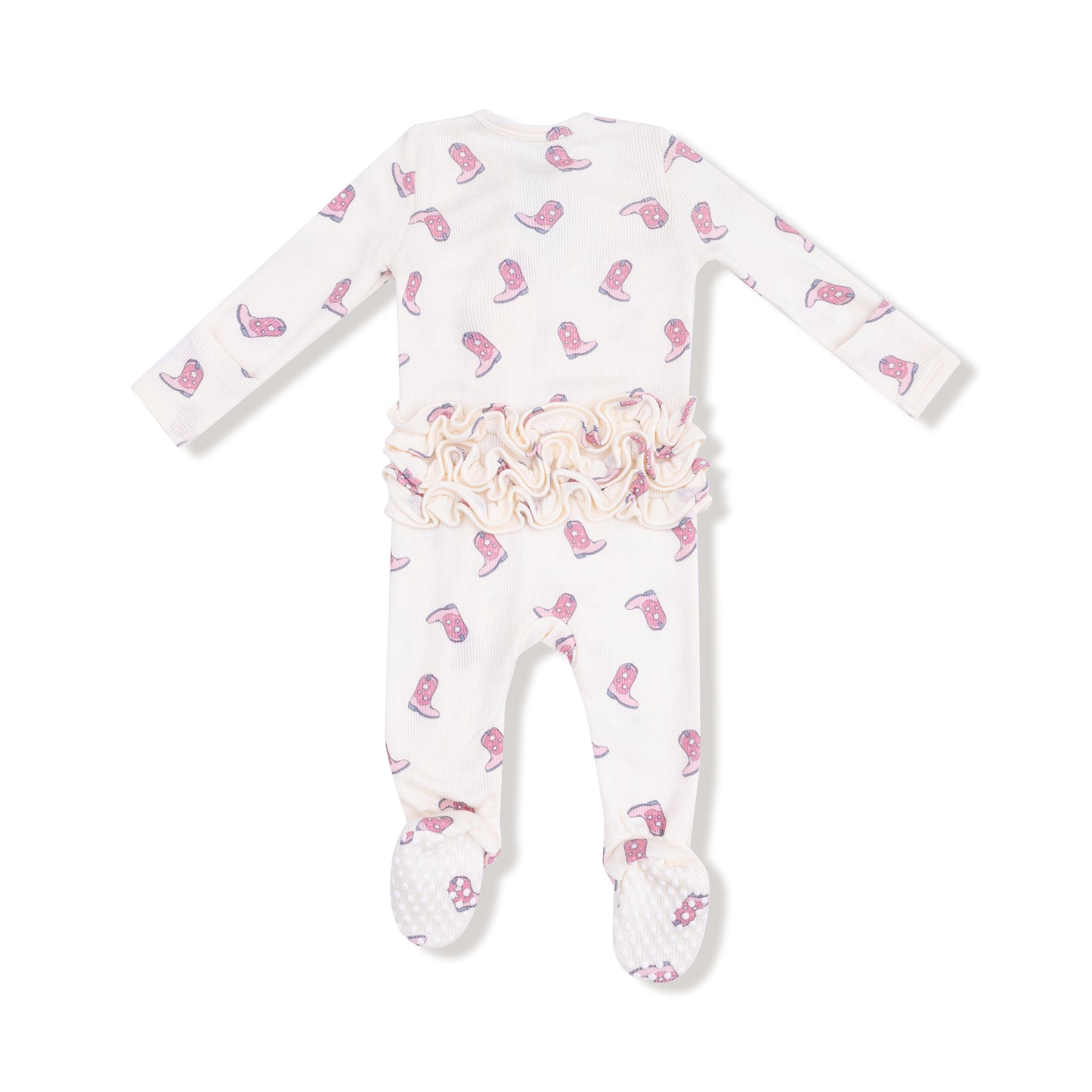 Petite Cowgirl Hats Zipper Footie