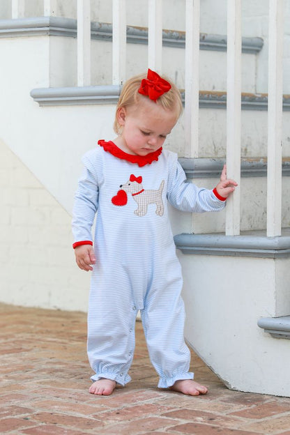 Puppy Love Ruffle Romper